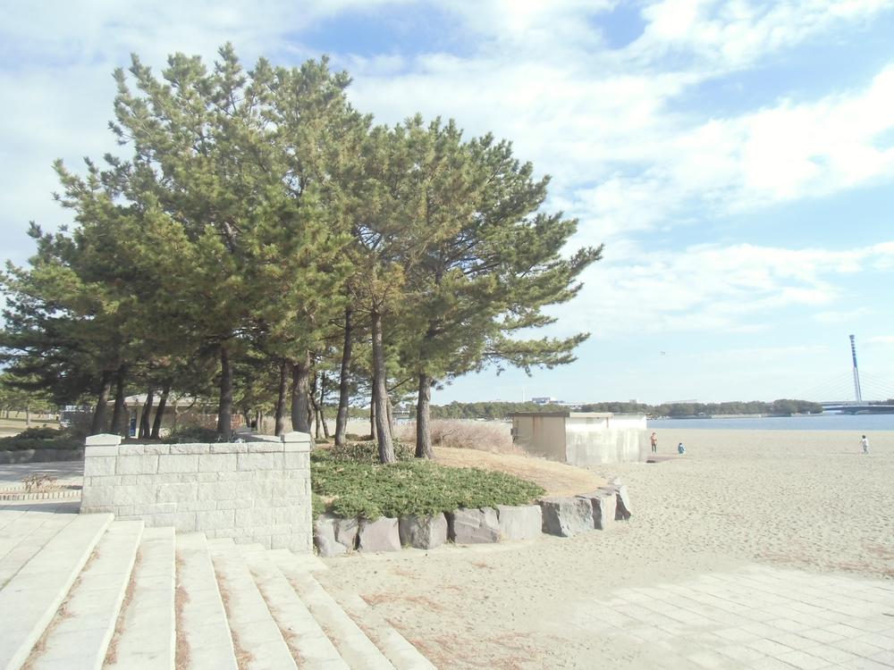 park. The 500m summer until Uminokoen, Walking swimming and shellfish gathering, Barbecue