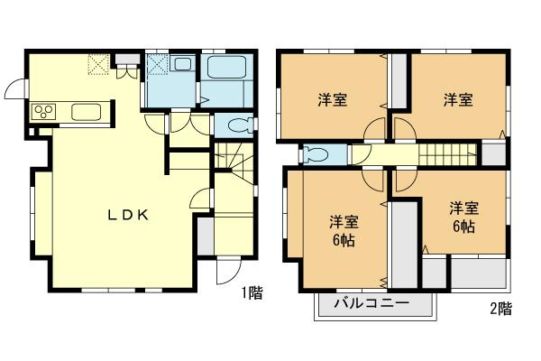 Floor plan. (N Building), Price 37,858,000 yen, 4LDK, Land area 127.73 sq m , Building area 93 sq m