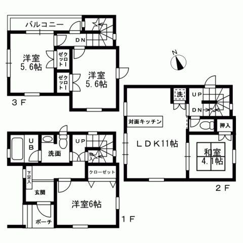 Floor plan. 28.5 million yen, 4LDK, Land area 70.29 sq m , Building area 85.42 sq m floor plan