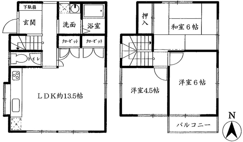 Floor plan. 23 million yen, 3LDK, Land area 75 sq m , Building area 71.88 sq m