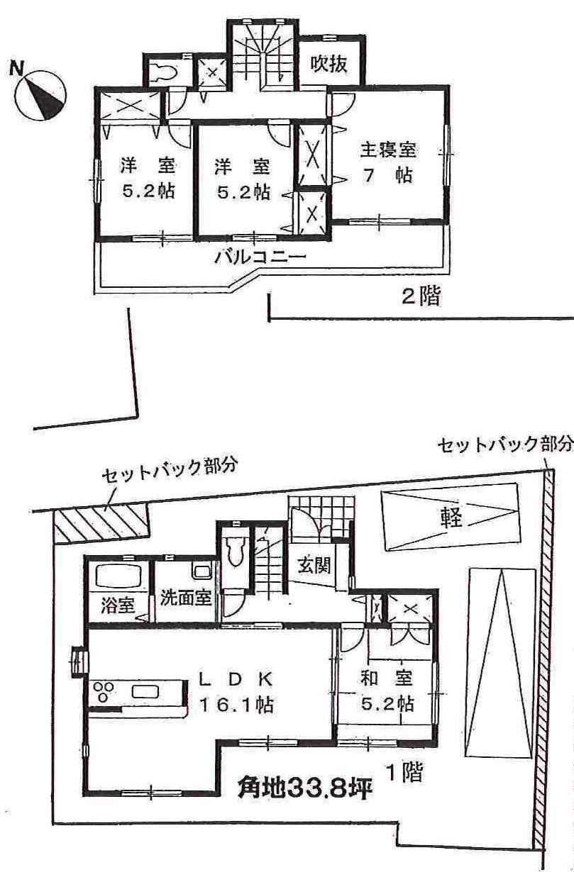 Floor plan. 39,960,000 yen, 4LDK, Land area 112 sq m , Building area 93 sq m