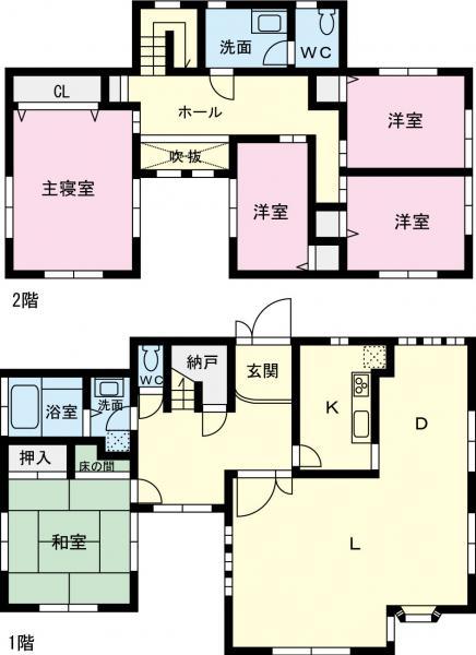Compartment figure. 48 million yen, 5LDK, Land area 269.42 sq m , Building area 159.54 sq m