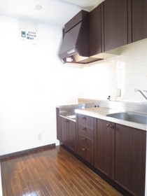 Kitchen. Kitchen gas stove is can be installed.