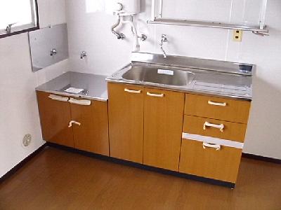 Kitchen. It is a popular gas stove corresponding kitchen (* ^^) v