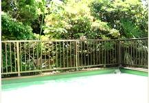 Balcony. Lush wide balcony