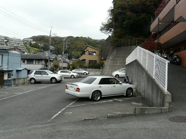 Parking lot. It is parked easy parking