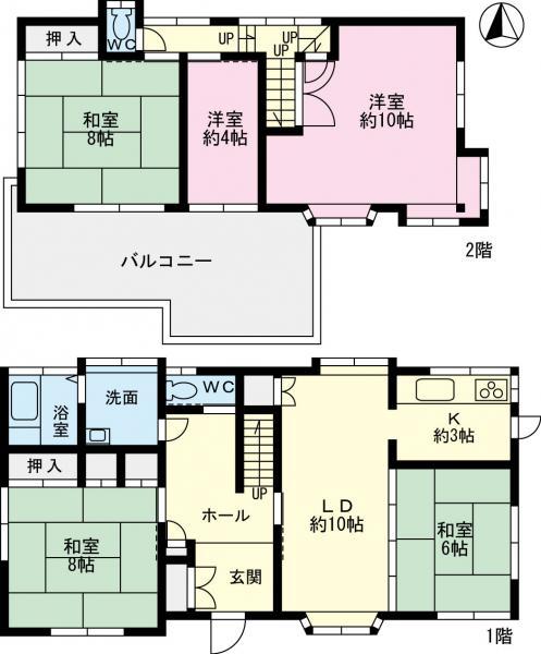 Floor plan. 37,800,000 yen, 5LDK, Land area 159.86 sq m , Building area 117.71 sq m