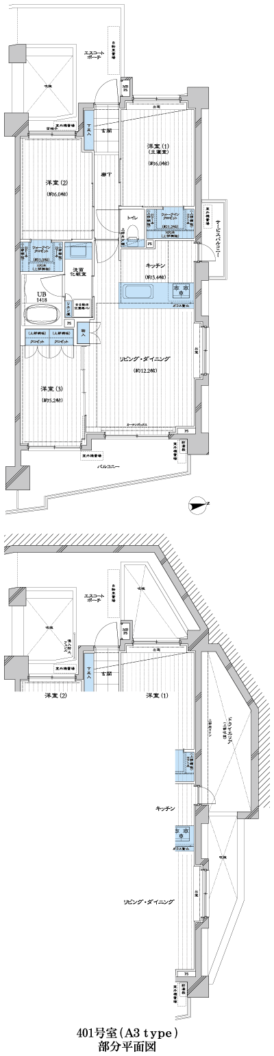 Floor: 3LD ・ K + 2WIC, occupied area: 71.78 sq m