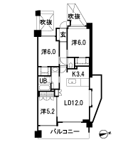 Floor: 3LD ・ K + 2WIC, occupied area: 71.78 sq m