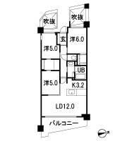 Floor: 3LD ・ K + WTC + WIC, the occupied area: 70.13 sq m