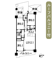Floor: 3LD ・ K + 2WIC, occupied area: 71.25 sq m