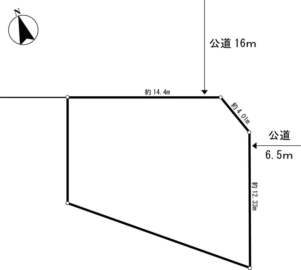 Compartment figure. Land price 40,800,000 yen, Land area 214.43 sq m site 214.43m2 (64.87 square meters)