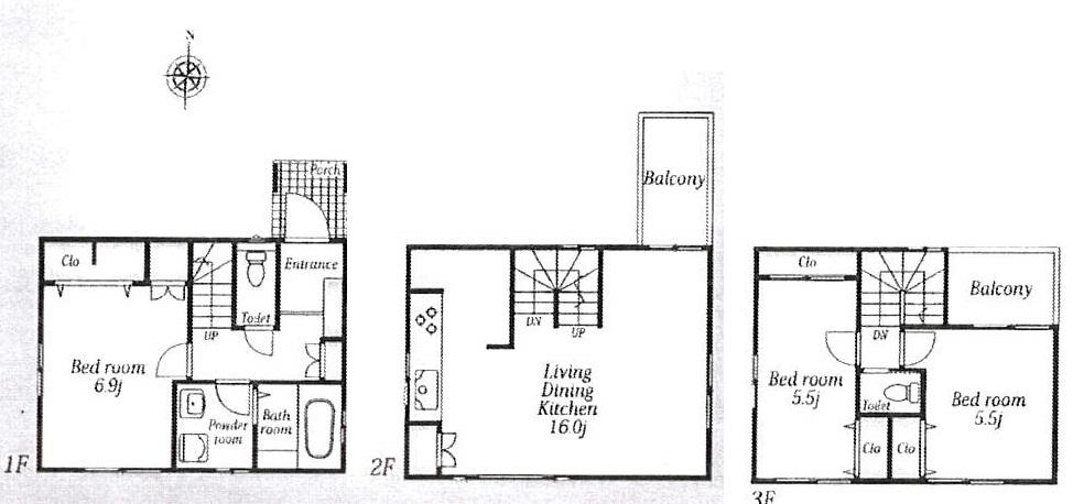 Floor plan. 29,800,000 yen, 3LDK, Land area 71.57 sq m , Building area 86.08 sq m