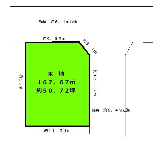 Compartment figure. Land price 35,800,000 yen, Land area 167 sq m