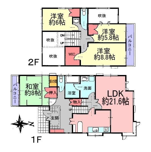 Floor plan. 38,800,000 yen, 4LDK, Land area 236.62 sq m , Building area 130.52 sq m is Mitsui Home construction of the building! 2 households also be sufficient taken between large! 