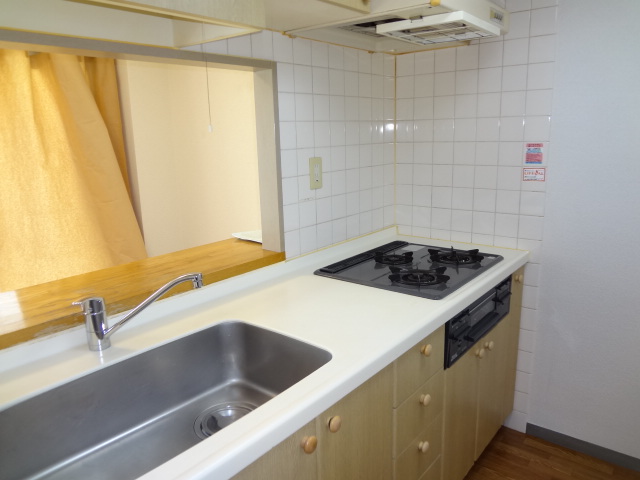 Kitchen. 3-neck gas stove of the system kitchen with grill (* ^ _ ^ *)