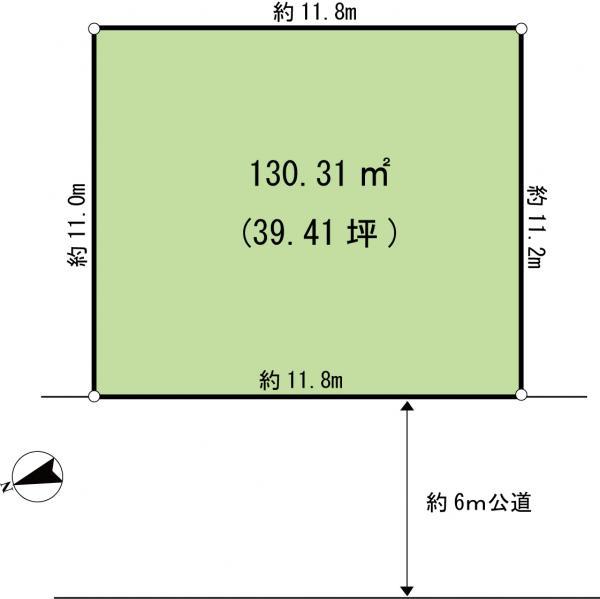 Compartment figure. Land price 25,800,000 yen, Land area 130.31 sq m