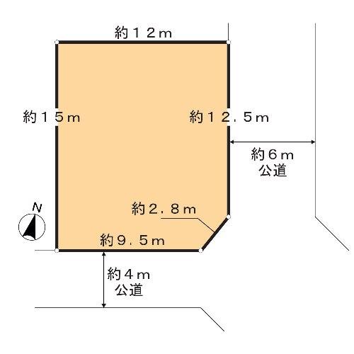 Compartment figure. Land price 29,800,000 yen, Land area 177.19 sq m