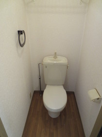 Toilet. toilet, There is an upper storeroom