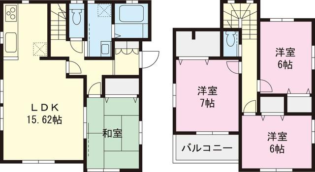 Floor plan. 42,400,000 yen, 4LDK, Land area 133.88 sq m , Building area 99.37 sq m