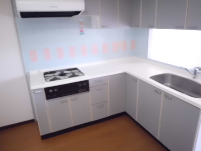Kitchen.  ☆ Stylish system kitchen two-burner stove with ☆
