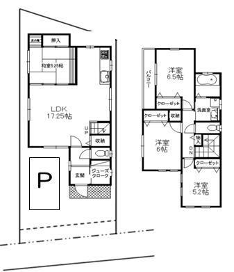 Floor plan. 42,800,000 yen, 4LDK, Land area 107.45 sq m , Building area 99.37 sq m