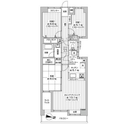 Floor plan. 3LDK, Price 18.3 million yen, Occupied area 78.51 sq m , Balcony area 10.47 sq m