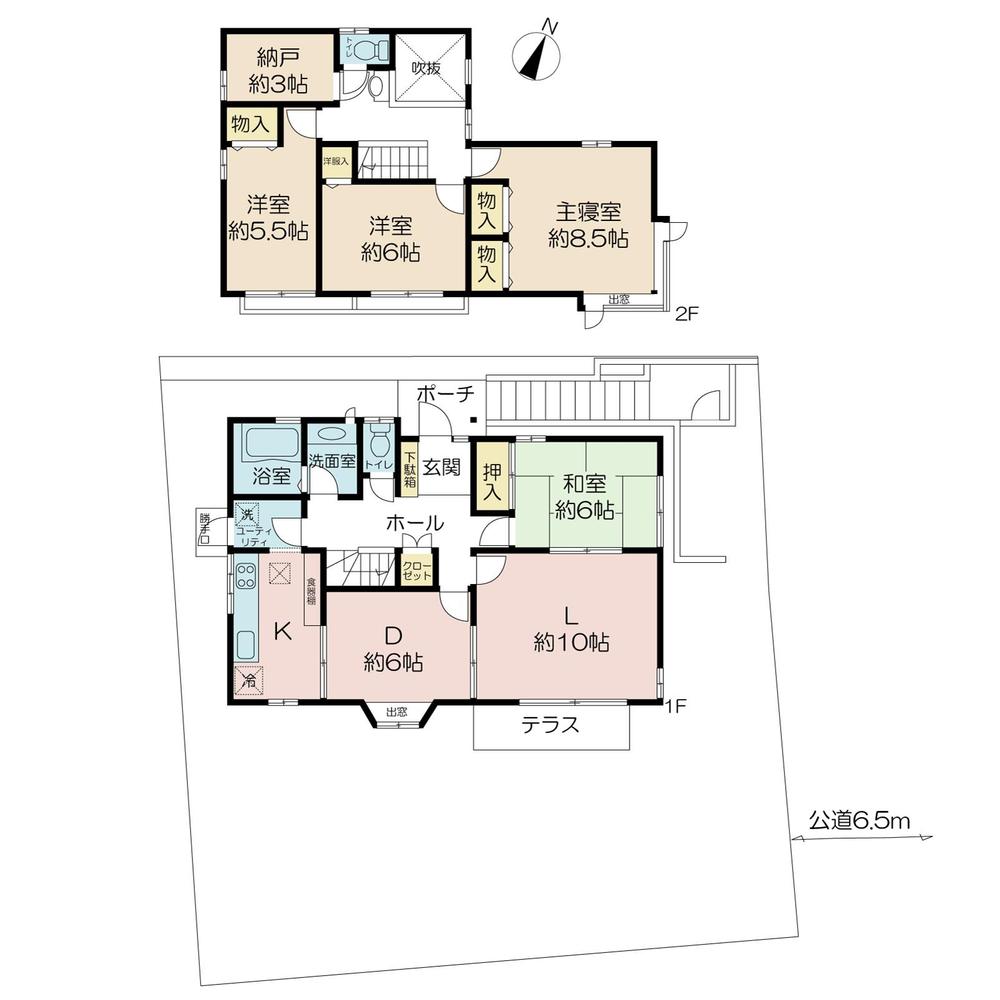 Floor plan. 45,800,000 yen, 4LDK + S (storeroom), Land area 211.67 sq m , Building area 119.44 sq m
