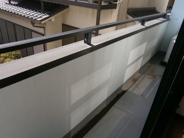 Balcony. Veranda seen from the room.