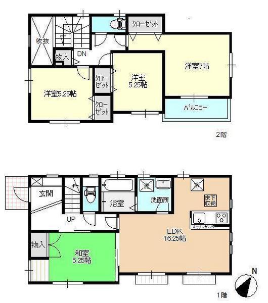 Floor plan. (3 Building), Price 39,800,000 yen, 4LDK, Land area 139.15 sq m , Building area 98.12 sq m