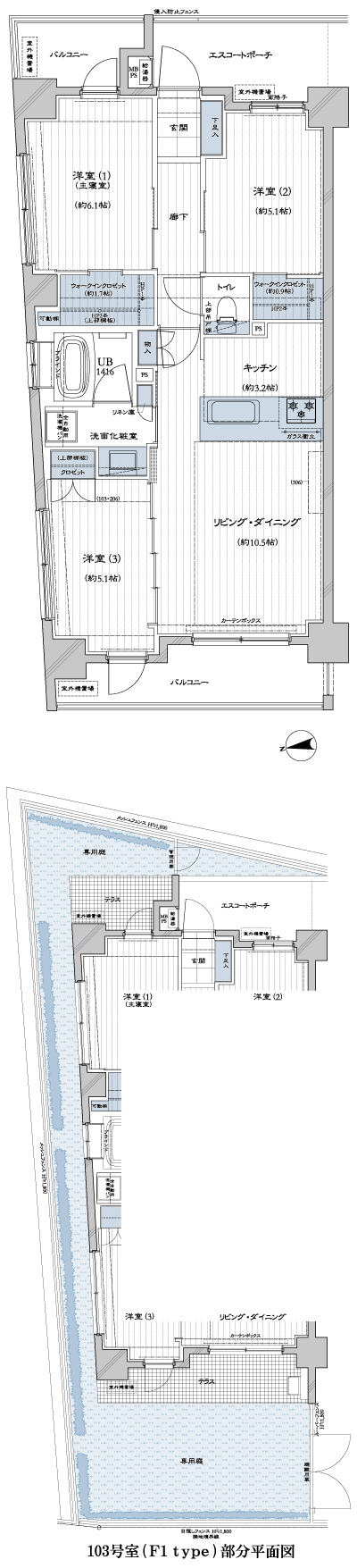 Floor: 3LD ・ K + 2WIC, occupied area: 67.45 sq m