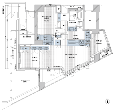 Floor: 2LD ・ K + S + 2WIC, occupied area: 81.55 sq m