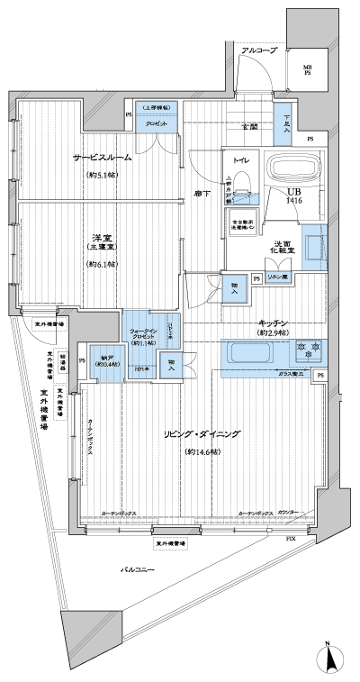 Floor: 1LD ・ K + S + N + WIC, the area occupied: 67.3 sq m