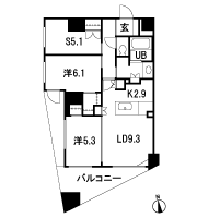 Floor: 2LD ・ K + S + 2WIC, the area occupied: 67.3 sq m
