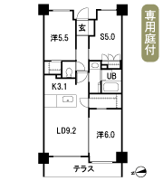 Floor: 3LD ・ K + FC + WIC, the occupied area: 62.46 sq m