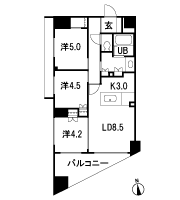 Floor: 3LD ・ K + WIC, the area occupied: 60.3 sq m