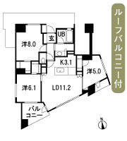Floor: 3LD ・ K + 3WIC, the area occupied: 73.5 sq m
