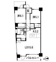 Floor: 2LD ・ K + 2WIC, occupied area: 67.45 sq m