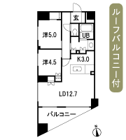 Floor: 2LD ・ K + WIC, the area occupied: 60.3 sq m