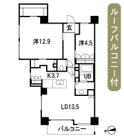Floor: 2LD ・ K + 2WIC, occupied area: 81.02 sq m