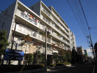 Building appearance. Large apartment is located in a quiet residential area