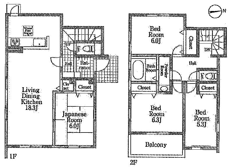 Floor plan. (7 Building), Price 42,800,000 yen, 4LDK, Land area 125.16 sq m , Building area 99.15 sq m