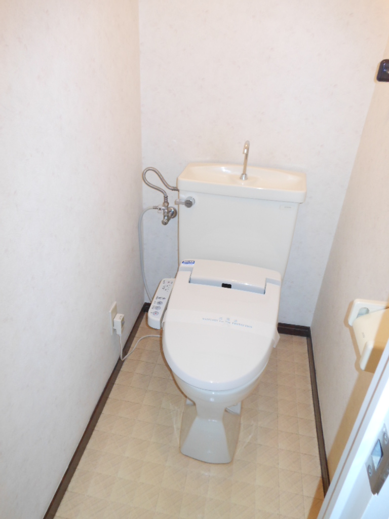 Toilet. Washlet is leaving product