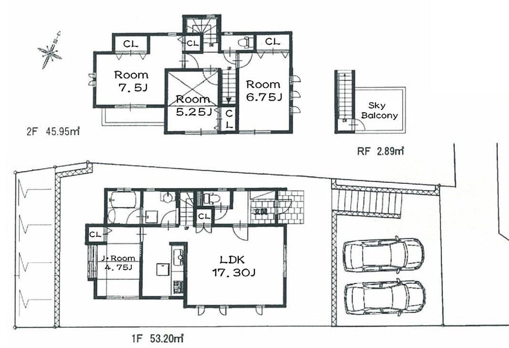 Floor plan. 51,800,000 yen, 4LDK, Land area 171.31 sq m , Building area 102.07 sq m