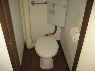 Toilet. Now is the warm water cleaning toilet seat Installed