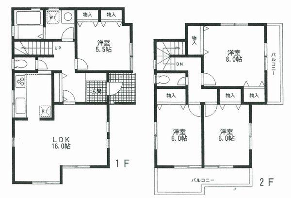 Floor plan. 59 million yen, 4LDK, Land area 116.27 sq m , Building area 103.66 sq m