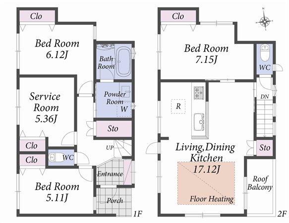 Floor plan. Floor plan 2-C Building