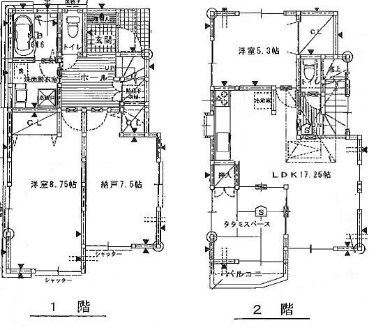 Floor plan. (B Building), Price 33 million yen, 3LDK+S, Land area 103.84 sq m , Building area 91.36 sq m