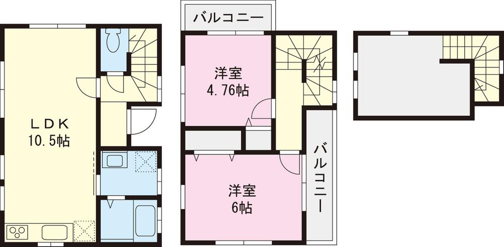 Floor plan. 29,958,000 yen, 2LDK, Land area 66.15 sq m , Building area 52.86 sq m