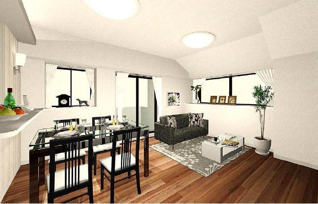 Living. ~ It is in a new interior renovation. Scheduled to be completed on February 21, 2014 ~ Your preview is possible at any time.  The field situation, There is the case that specifications may be changed.   ◆ Good view at the top floor, It is a positive per well in three direction room ◆